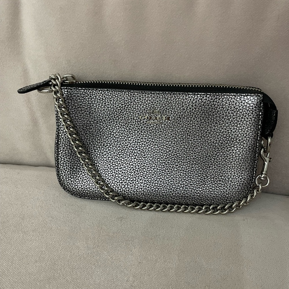 Coach leather clutch